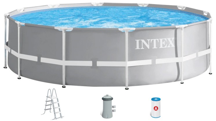 Каркасний басейн Intex 26716 Premium (366х99 см) з картриджним фільтром та драбиною