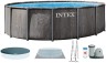 Каркасний басейн Intex 26744 GREYWOOD (549х122 см) з картриджним фільтром, драбиною та тентом