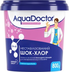 Шок-хлор для басейну AquaDoctor CH-65 0.8 кг в гранулах нестабілізований