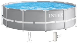 Каркасний басейн Intex 26718 Premium (366х122 см) з картриджним фільтром та драбиною