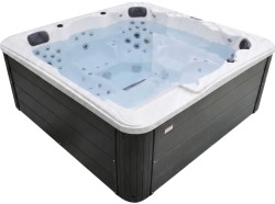 СПА-басейн Aquajoy Borneo (230х230х96 см), Сріблясто-білий мармур