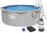 Збірний басейн Bestway Hydrium 56574 (360x122 см) з пісочним фільтром, драбиною та тентом