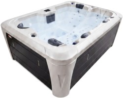 СПА-басейн Aquajoy Miami (230х170х92 см), Сріблясто-білий мармур