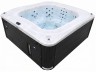 Переливний СПА-басейн Aquajoy Serenity (250х230х96 см), Сріблясто-білий мармур