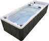 Плавальний СПА-басейн Aquajoy Equilibrium (580х220х150 см), Сріблясто-білий мармур