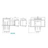 Скімер Hayward 3119 Premium Wide під лайнер