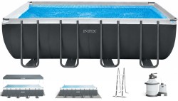 Каркасний басейн Intex 26364 ULTRA XTR (732х366х132 см) з пісочним фільтром, драбиною, підкладкою і тентом