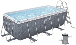 Каркасний басейн Bestway 56722 (412х201х122 см) з картриджним фільтром та драбиною