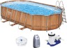 Каркасний басейн Bestway 56719 (610х366х122 см) з гідромасажем, картриджним фільтром та драбиною