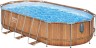 Каркасний басейн Bestway 56719 (610х366х122 см) з гідромасажем, картриджним фільтром та драбиною