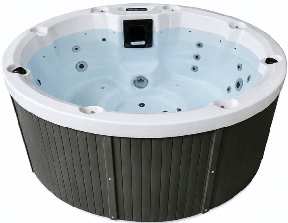 СПА-басейн Aquajoy Lagoon Air (195х82 см), Сріблясто-білий мармур
