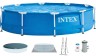 Каркасний басейн Intex 28242 (457х122 см) з картриджним фільтром, драбиною, підкладкою і тентом