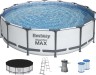 Каркасний басейн Bestway 56950 (427х107 см) з картриджним фільтром, тентом і драбиною