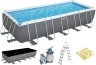 Каркасний басейн Bestway 5612B (640х274х132 см) з пісочним фільтром, драбиною та тентом
