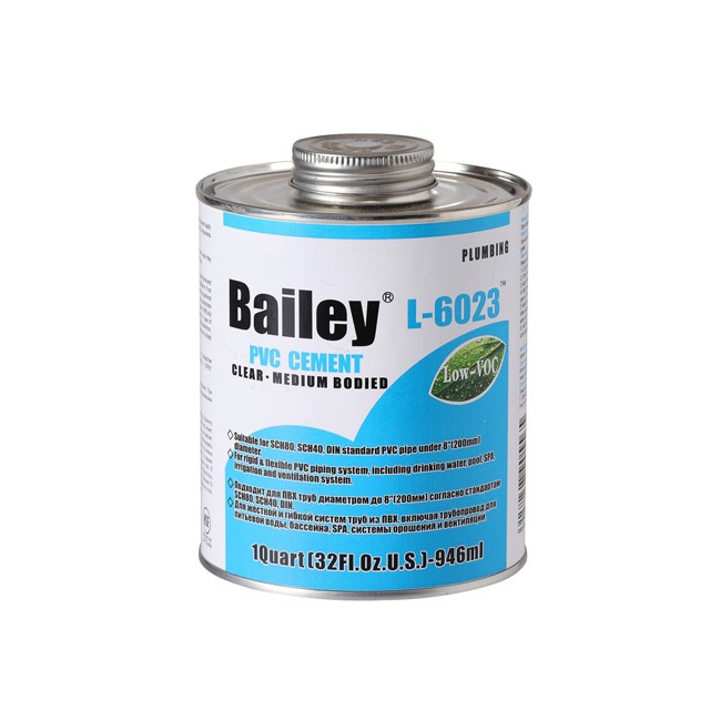 Клей Bailey для ПВХ труб и фитингов 473 мл