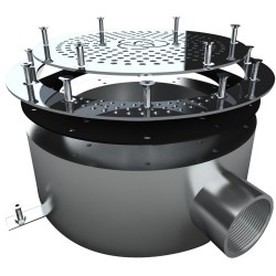 Донний злив під лайнер Aquaviva 2'', AISI 304 (300 мм)
